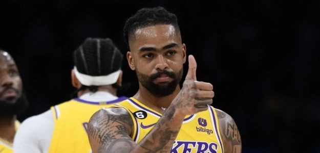 D'Angelo Russell, jugador de Los Angeles Lakers.