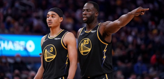 Jordan Poole y Draymond Green