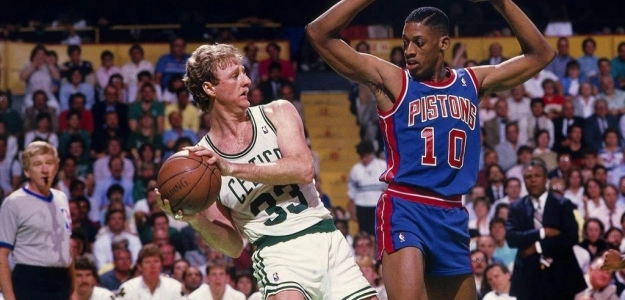 Larry Bird y Dennis Rodman
