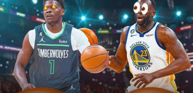 Anthony Edwards y Draymond Green