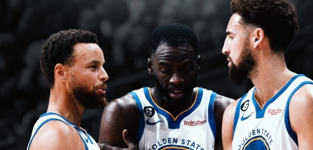 Stephen Curry, Draymond Green y Klay Thompson