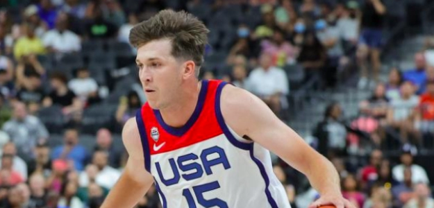 Austin Reaves, jugador del Team USA. 