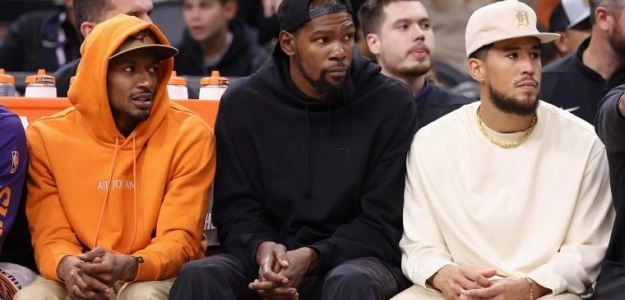 Bradley Beal, Kevin Durant y Devin Booker