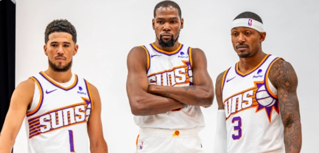 Booker, Durant y Beal, 'Big Three' de los Suns. 