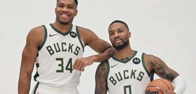 Giannis Antetokounmpo y Damian Lillard