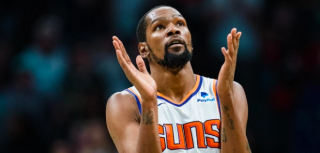 Kevin Durant, con la camiseta de Phoenix Suns.