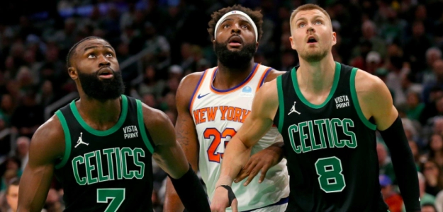 Porzingis y Brown, estrellas de Boston Celtics. 