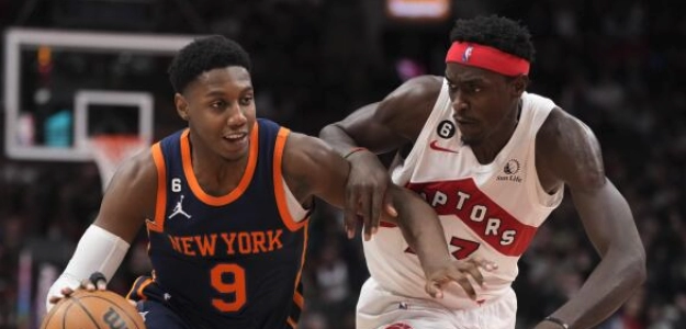 Partido entre New York Knicks y Toronto Raptors. 