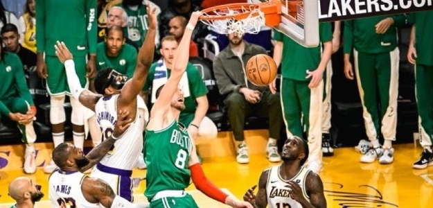Kristaps Porzingis, jugador de Boston Celtics.