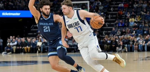 Luka Doncic, en un partido contra Memphis Grizzlies