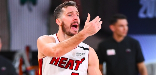 Goran Dragic, con la camiseta de Miami Heat. 