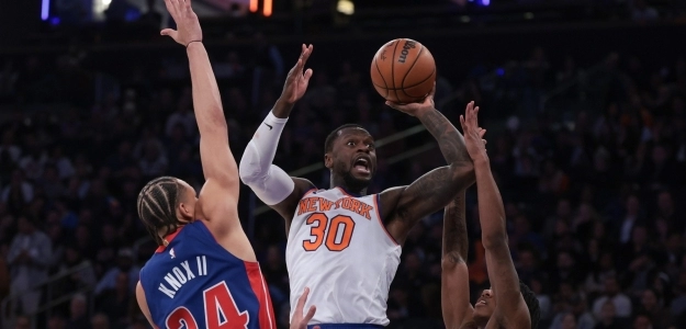 Julius Randle, en un partido contra Detroit Pistons