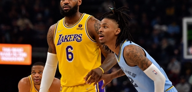 LeBron James y Ja Morant