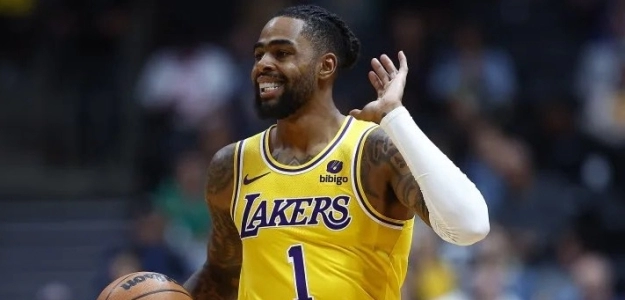 D'Angelo Russell, jugador de Los Angeles Lakers.