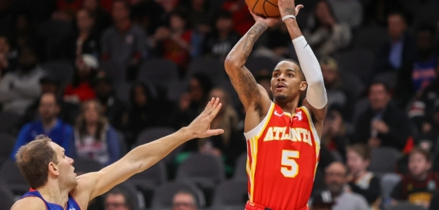 Dejounte Murray, en un partido contra Detroit Pistons