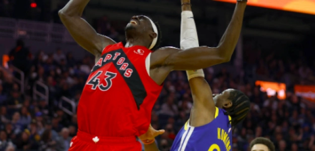 Siakam y Siakam en un Raptors-Warriors. 