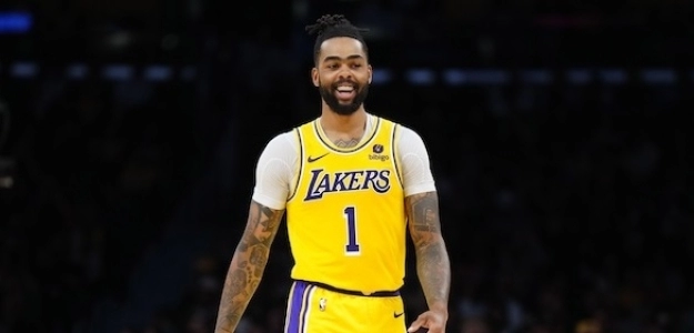 D'Angelo Russell, jugador de Los Angeles Lakers.