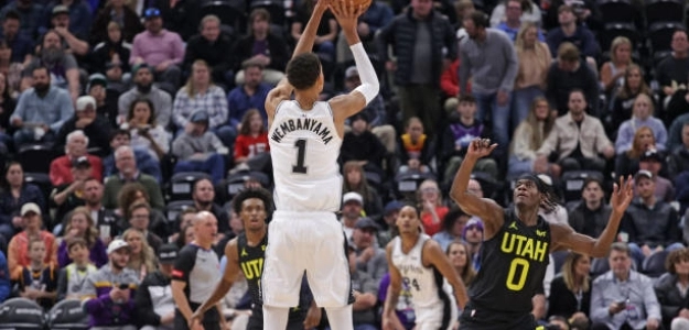 Wembanyama, taponador. Foto: gettyimages