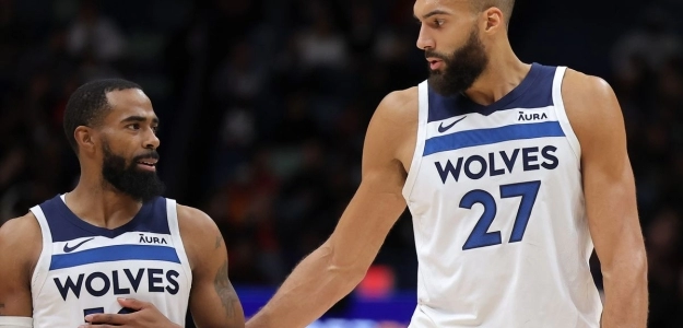 Mike Conley y Rudy Gobert