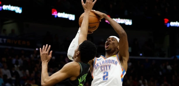 Shai Gilgeous Alexander, ante Pelicans. Foto: gettyimages