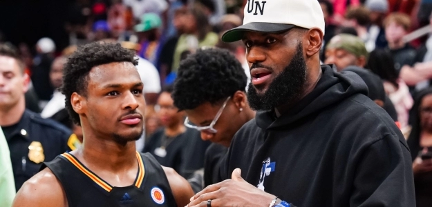 Bronny y LeBron James