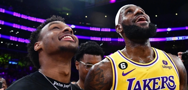 Bronny y LeBron James