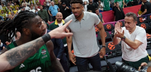 Giannis Antetokounmpo, centrado en Europa. Foto: gettyimages