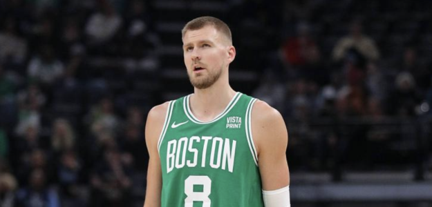 Kristaps Porzingis, jugador de Boston Celtics. 