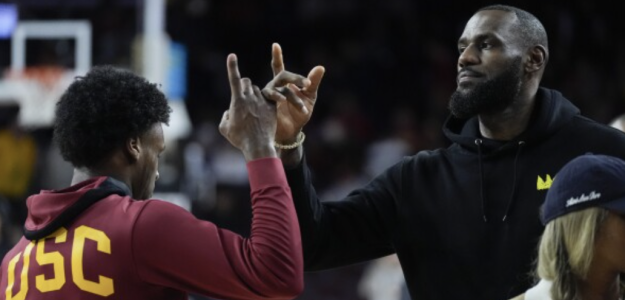 LeBron James, estrella de la NBA. 