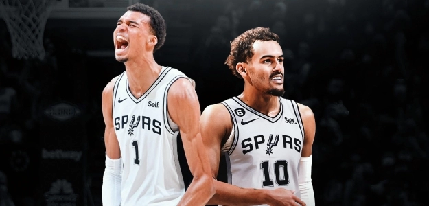 Victor Wembanyama y Trae Young