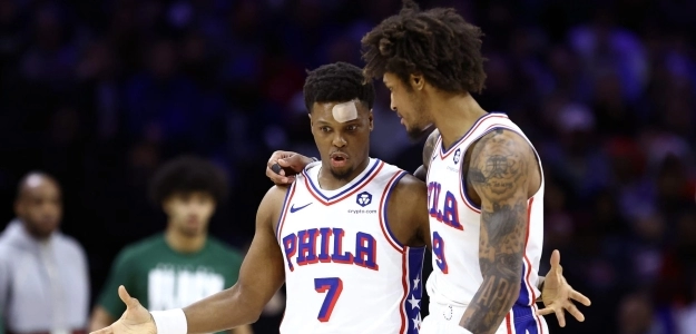 Kyle Lowry y Kelly Oubre Jr.