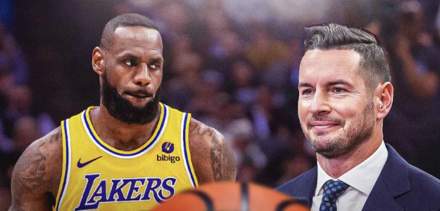 JJ Redick y LeBron James, relacionados con Los Angeles Lakers. 
