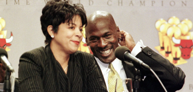 Juanita y Michael Jordan, cuando estaban juntos. 