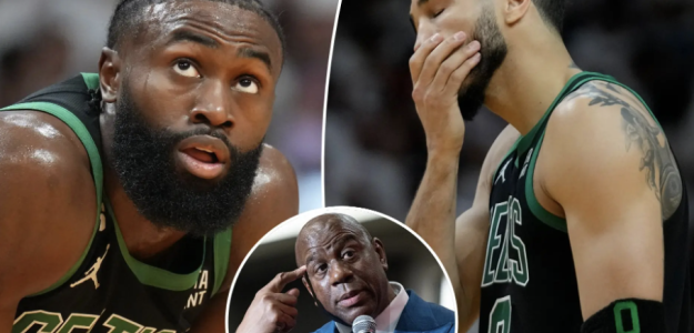 Magic Johson lamenta la victoria de los Celtics. 