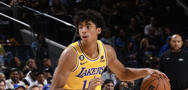 Max Christie, joven talento de Los Angeles Lakers. 