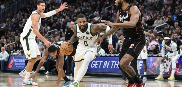 Brook Lopez y Damian Lillard