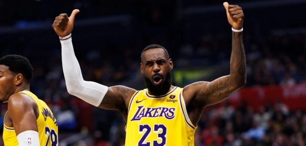 LeBron James, jugador de Los Angeles Lakers.