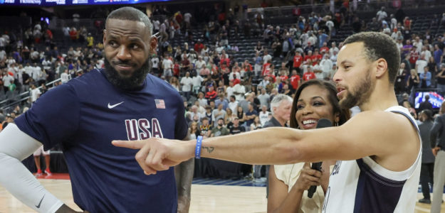 LeBron James y Stephen Curry, los chicos de Akron. 