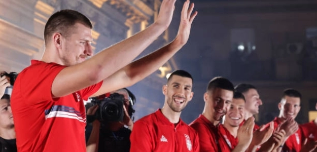 Regalos de Jokic  compañeros. Foto: gettyimages