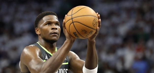 Anthony Edwards, player of the Minnesota Timberwolves.