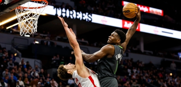 Anthony Edwards, slamming the hoop