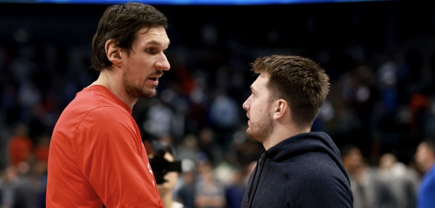 Boban Marjanović, along with Luka Dončić.