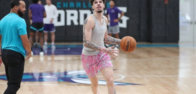 LaMelo Ball in Hornets' preseason. Photo: gettyimages
