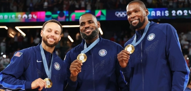 Stephen Curry, LeBron James y Kevin Durant