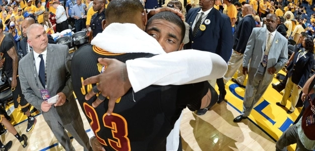 LeBron James and Kyrie Irving