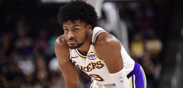 Bronny James, player for the Los Angeles Lakers.