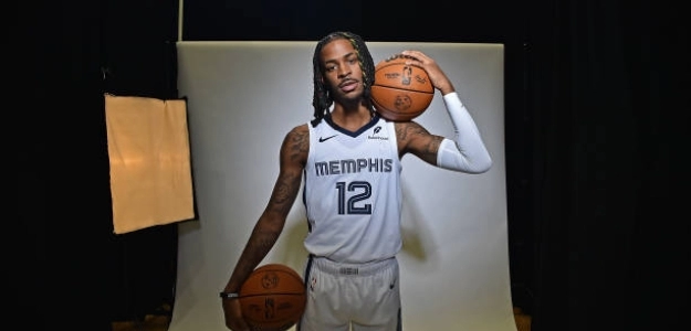 Ja Morant at Memphis Grizzlies Media Day. Photo: gettyimages