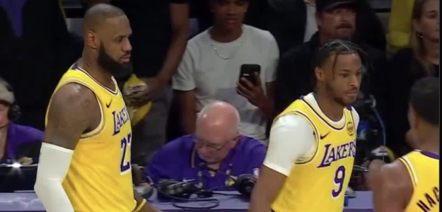 LeBron James and Bronny James to play in an NBA game with the Los Angeles Lakers.