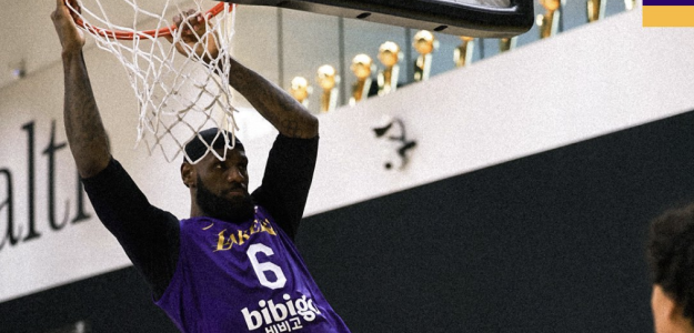 LeBron James training for the 2024/25 season with the Los Angeles Lakers.