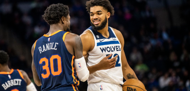 Karl-Anthony Towns and Julius Randle to face off in a Knicks-Wolves match.